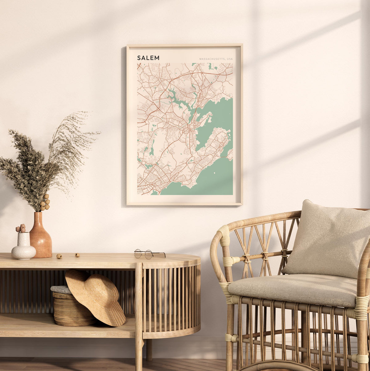 salem, massachusetts map poster - image 3