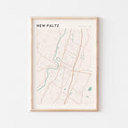 new paltz, new york map poster - image 1