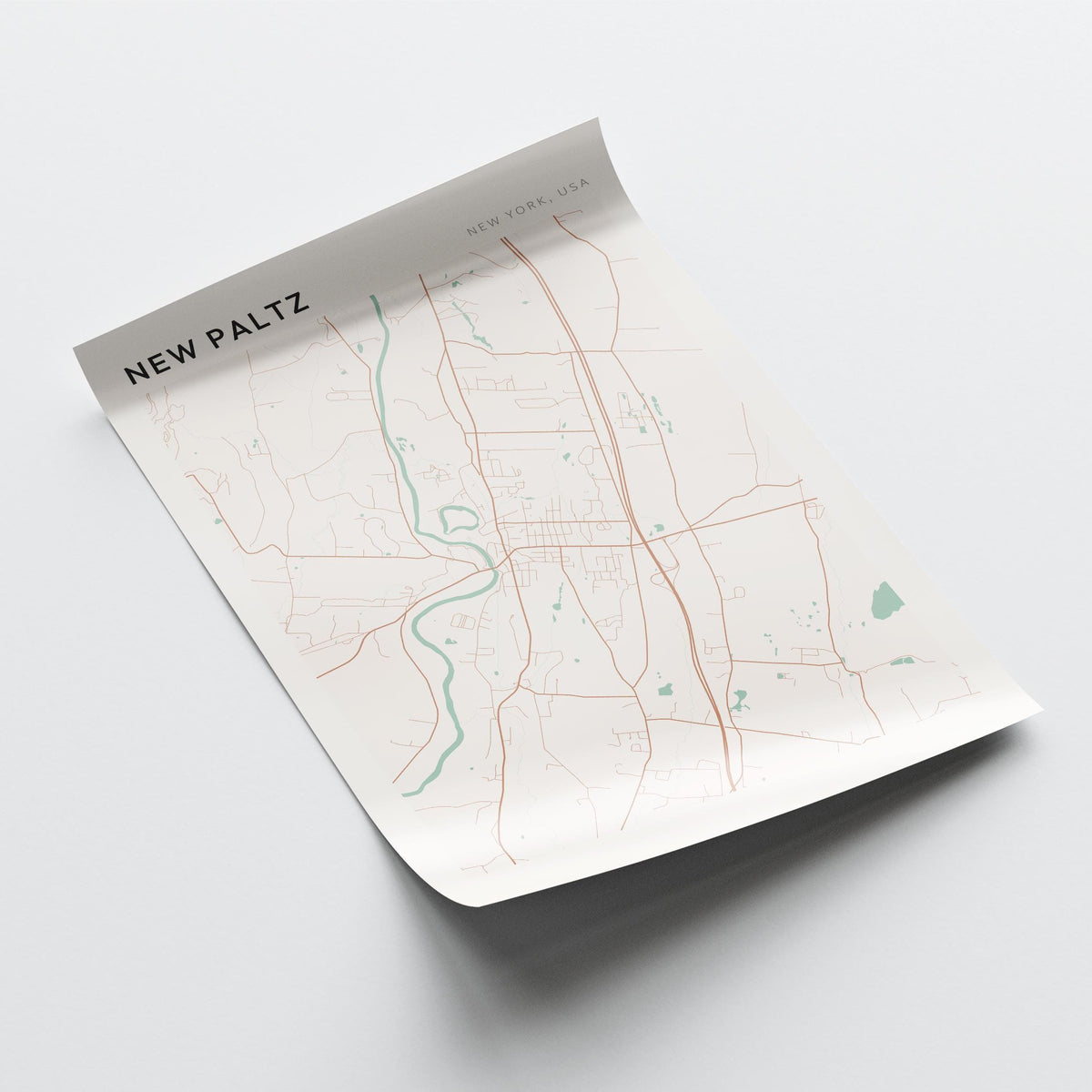 new paltz, new york map poster - image 4