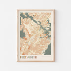 portsmouth, new hampshire map poster - image 1