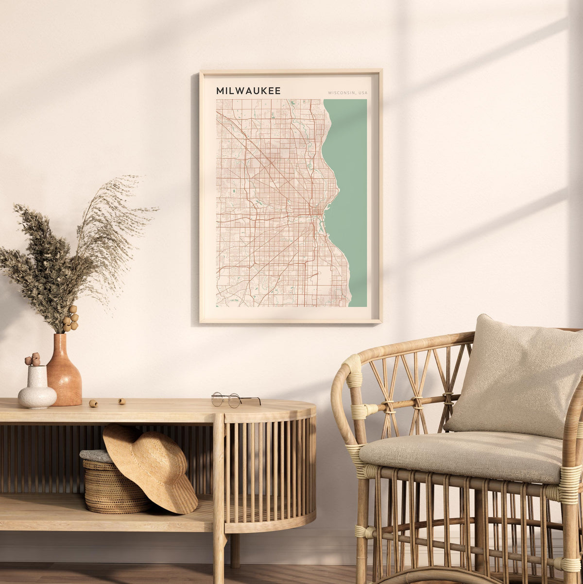 milwaukee, wisconsin map poster - image 3