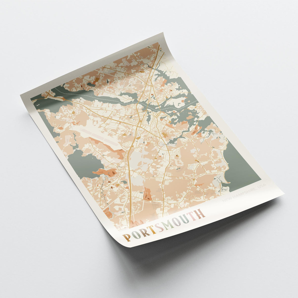 portsmouth, new hampshire map poster - image 4