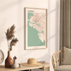 alameda, california map poster - image 2