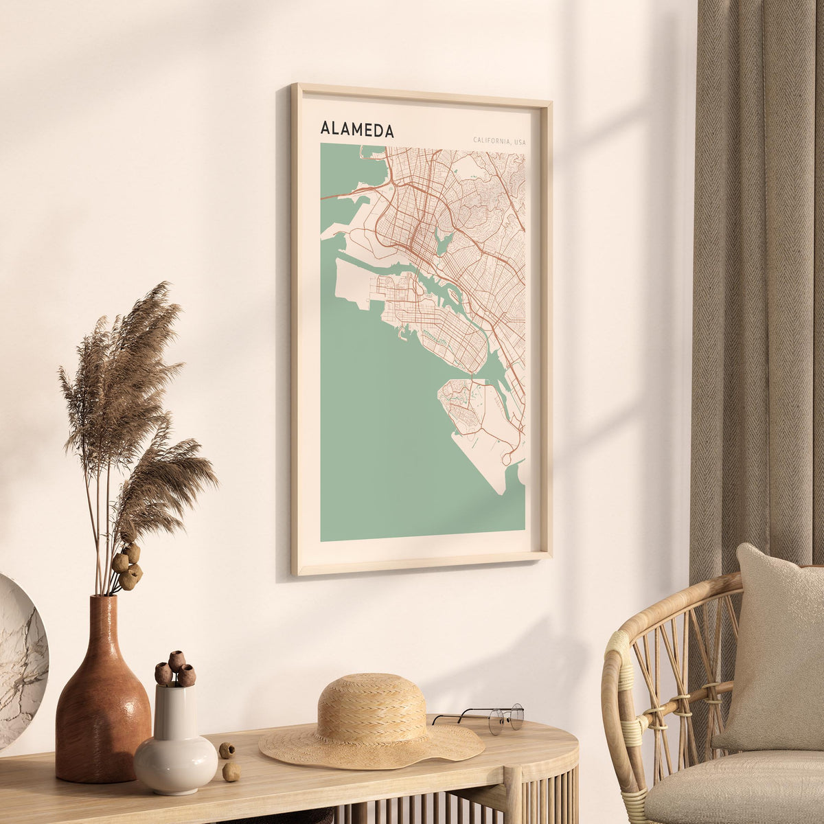 alameda, california map poster - image 2