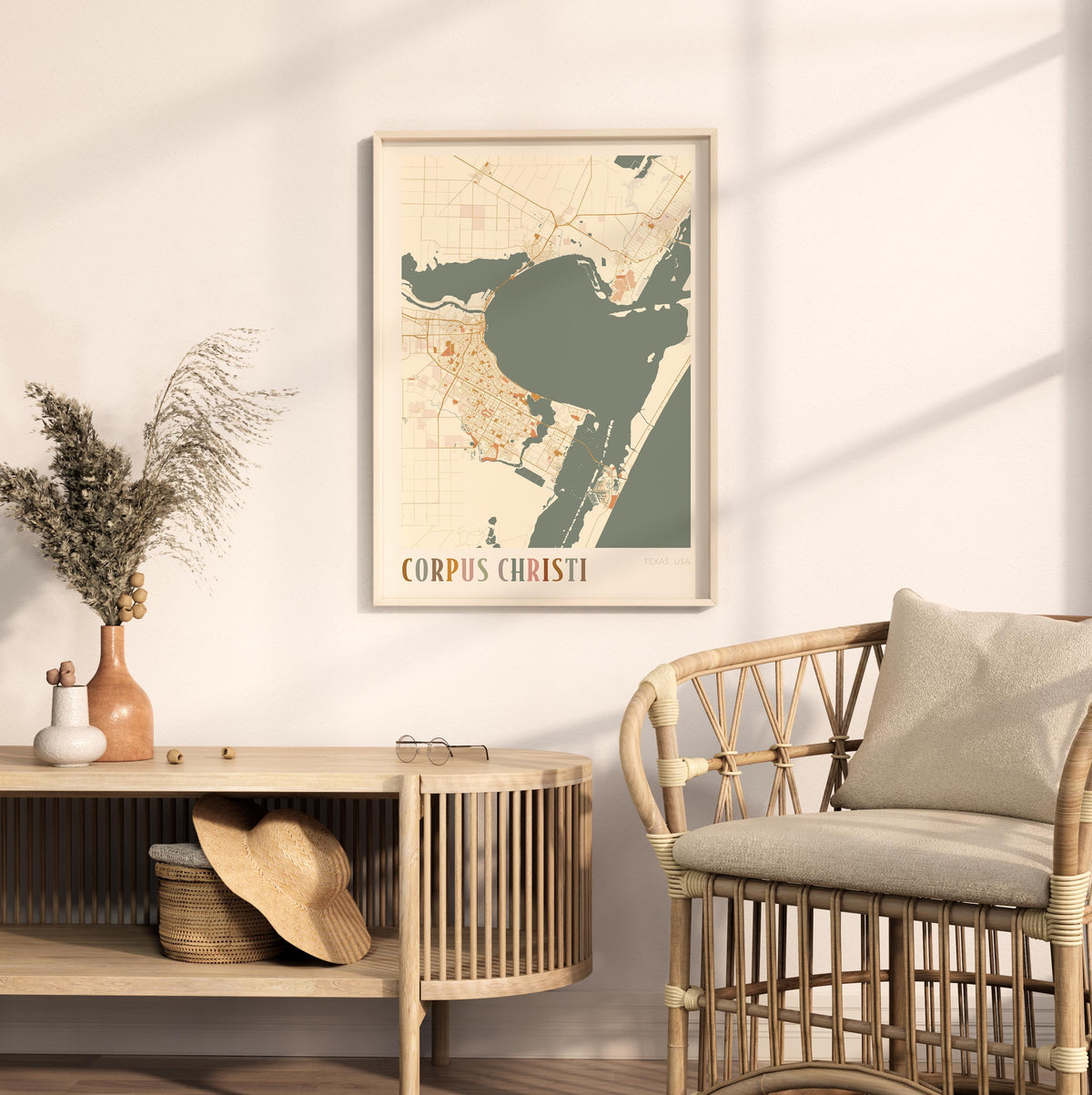 corpus christi, texas map poster - image 3