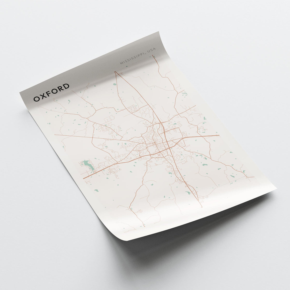 oxford, mississippi map poster - image 4