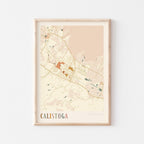 calistoga, california map poster - image 1