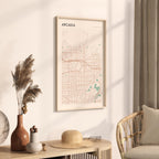 arcadia, california map poster - image 2