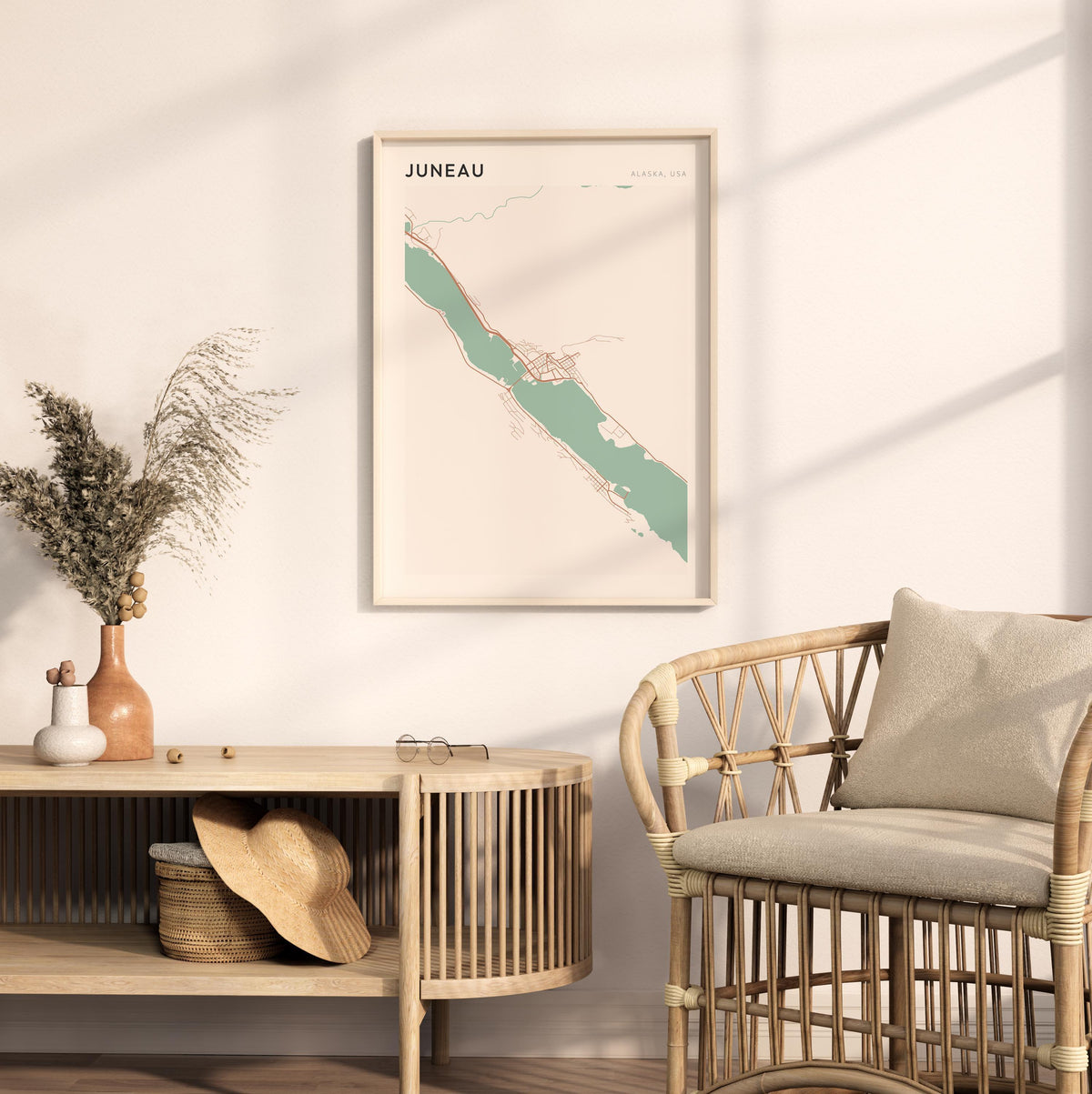 juneau, alaska map poster - image 3