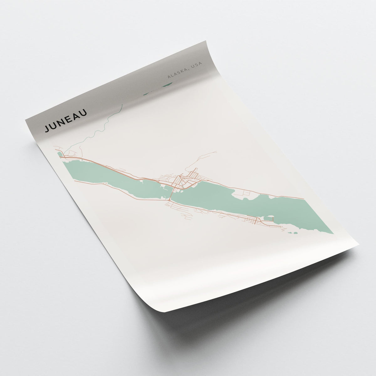 juneau, alaska map poster - image 4