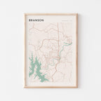 branson, missouri map poster - image 1