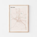 helena, montana map poster - image 1