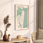 fernandina beach, florida map poster - image 2