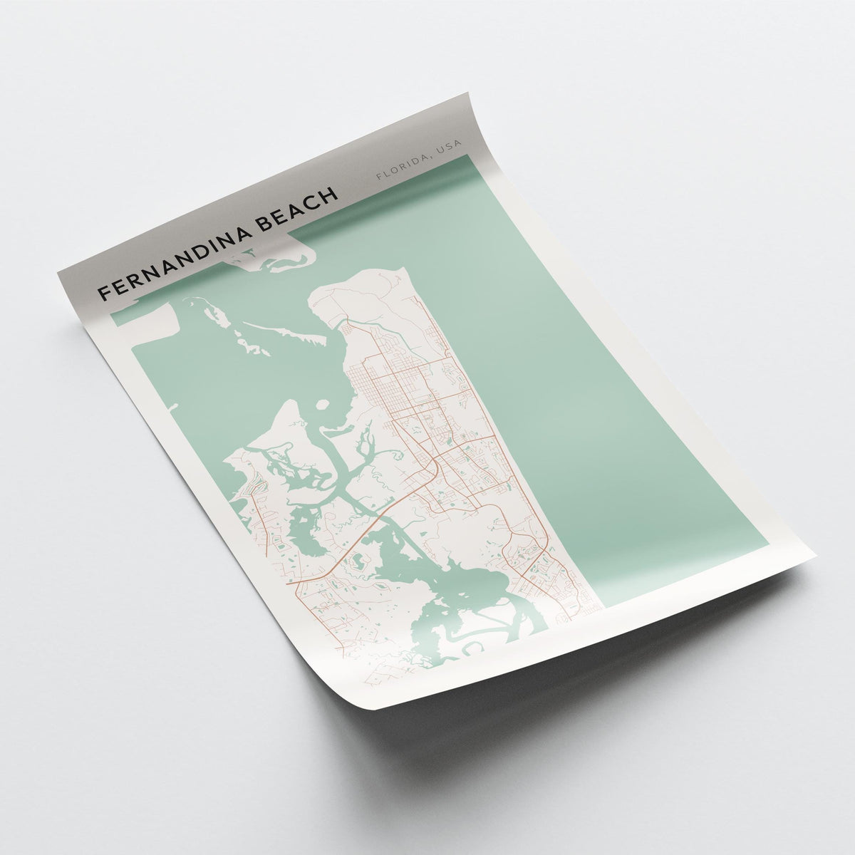 fernandina beach, florida map poster - image 4