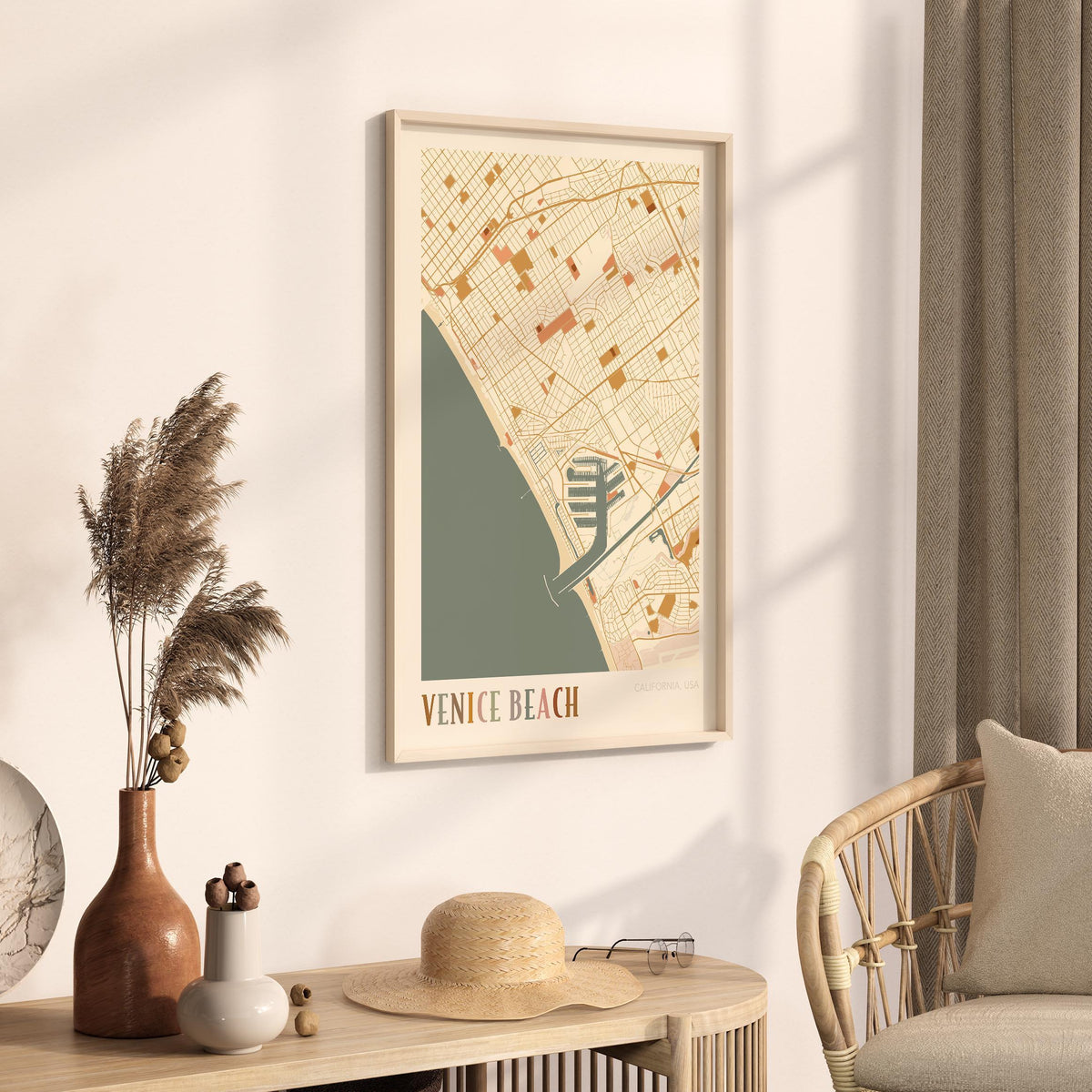 venice beach, california map poster - image 2