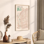 carrollton, texas map poster - image 2
