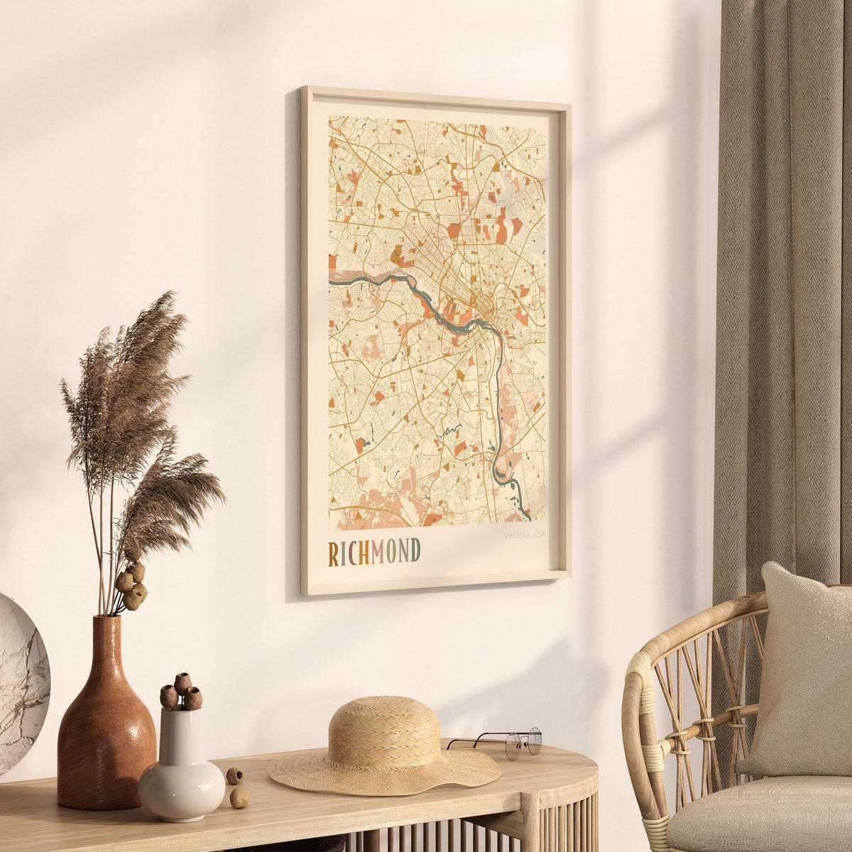 richmond, virginia map poster - image 2