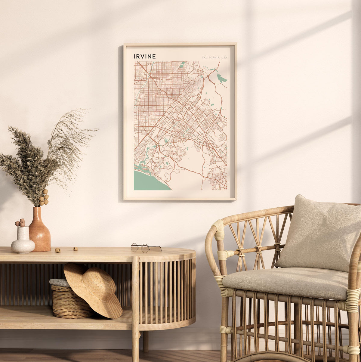 irvine, california map poster - image 3