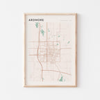 ardmore, oklahoma map poster - image 1