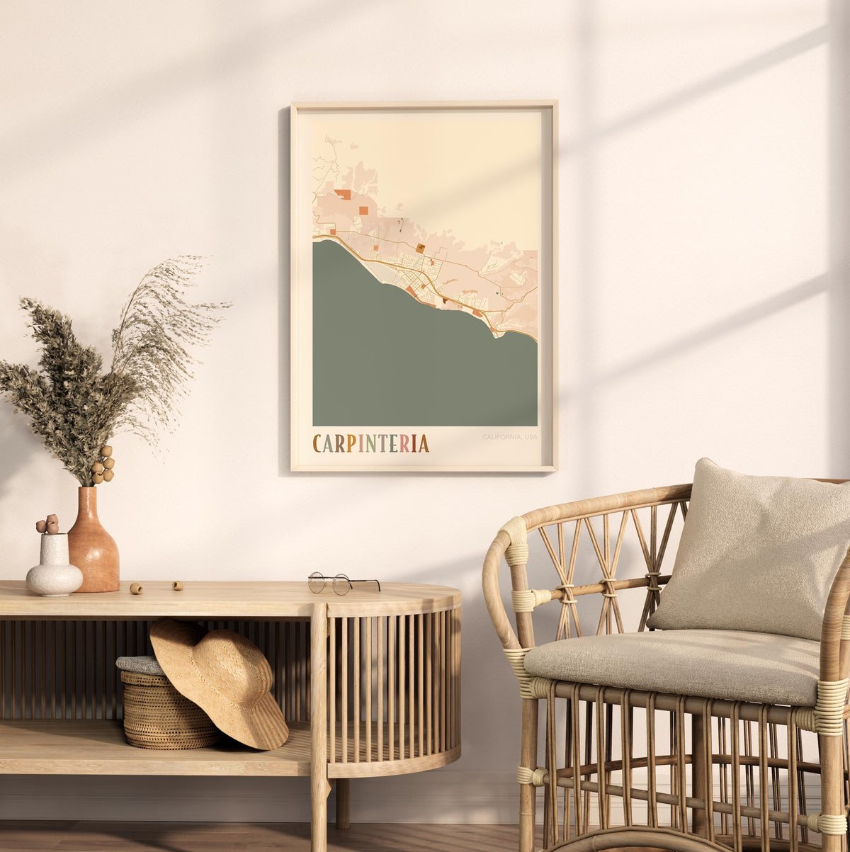 carpinteria, california map poster - image 3
