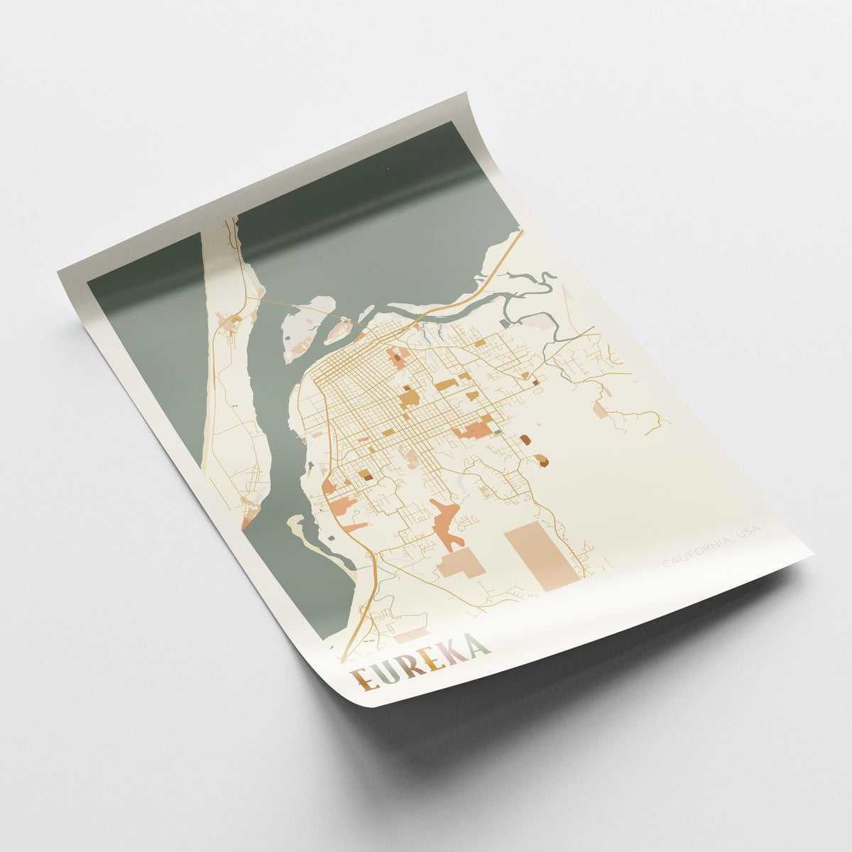 eureka, california map poster - image 4