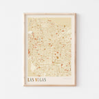 las vegas, nevada map poster - image 1