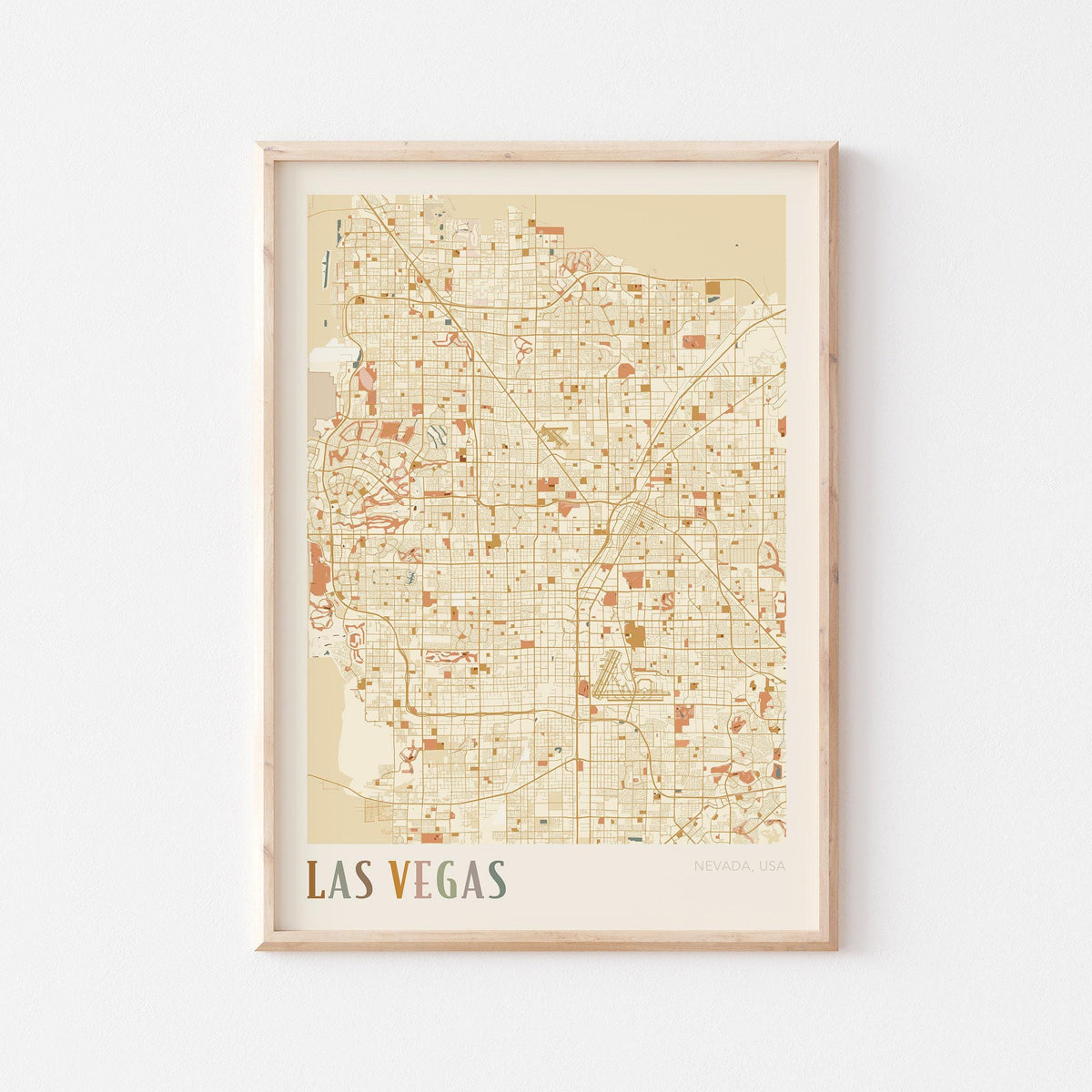 las vegas, nevada map poster - image 1