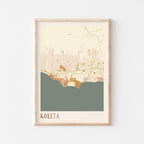 goleta, california map poster - image 1