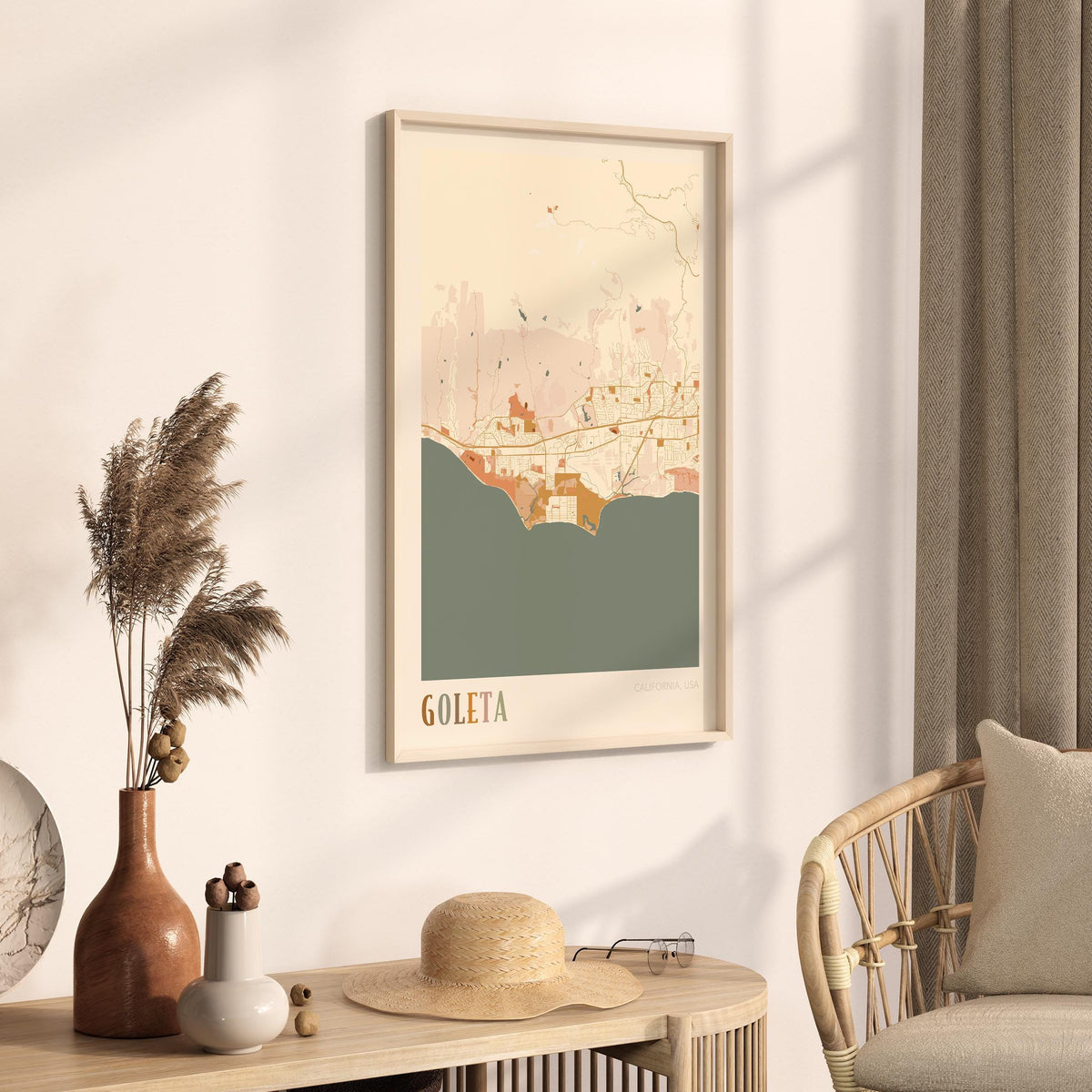 goleta, california map poster - image 2