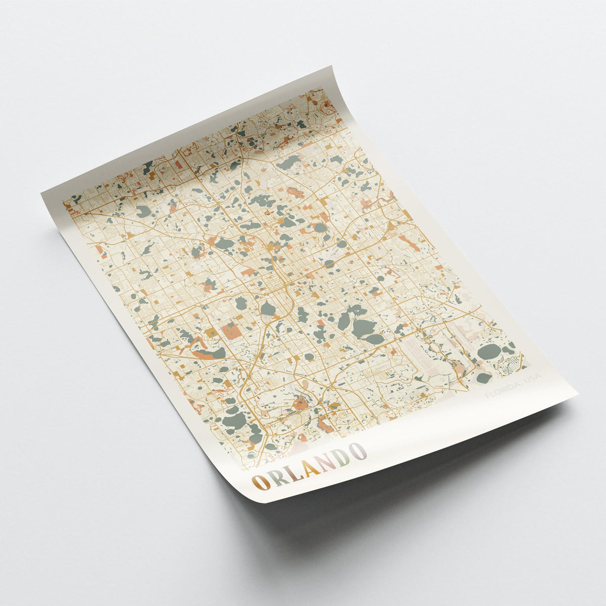 orlando, florida map poster - image 4