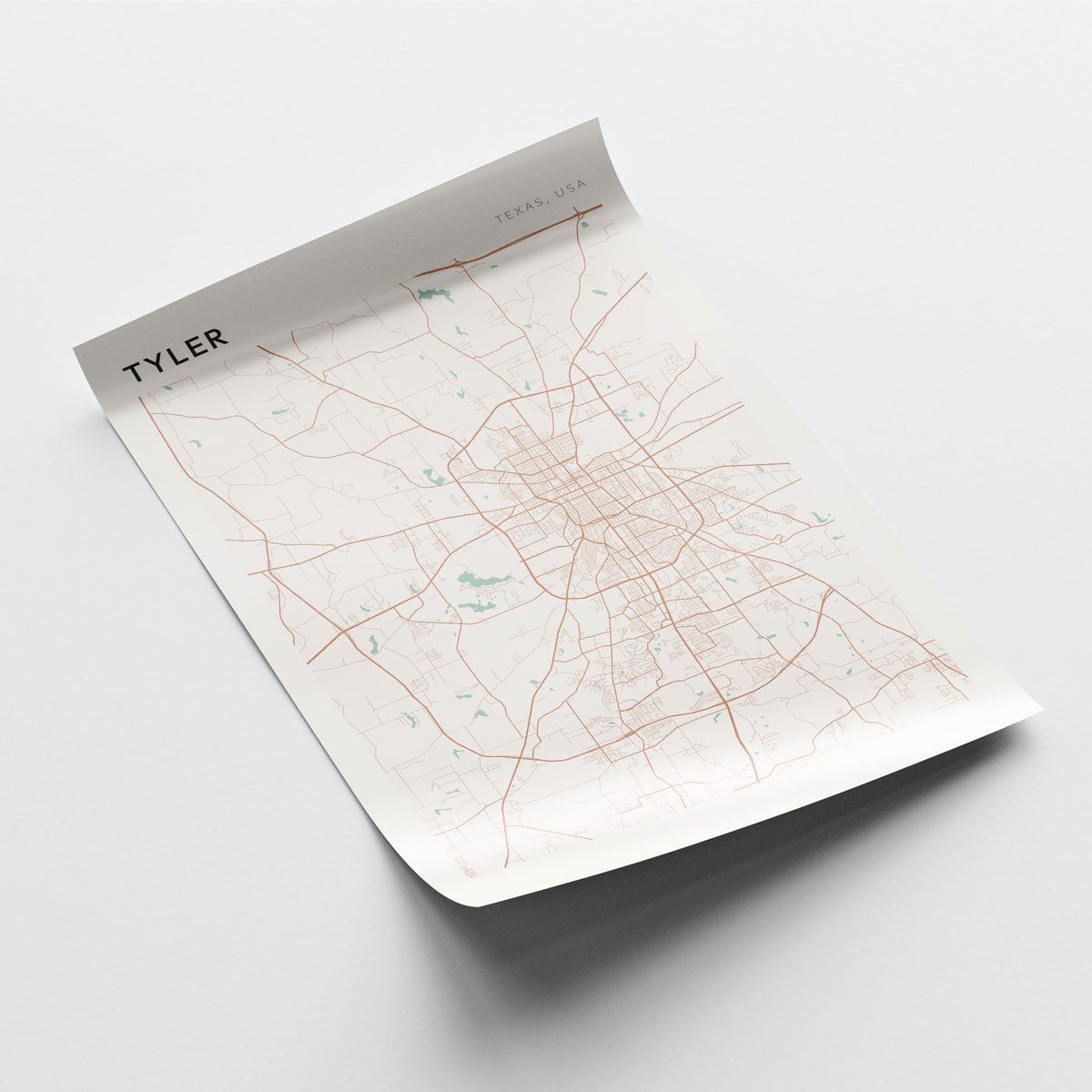 tyler, texas map poster - image 4