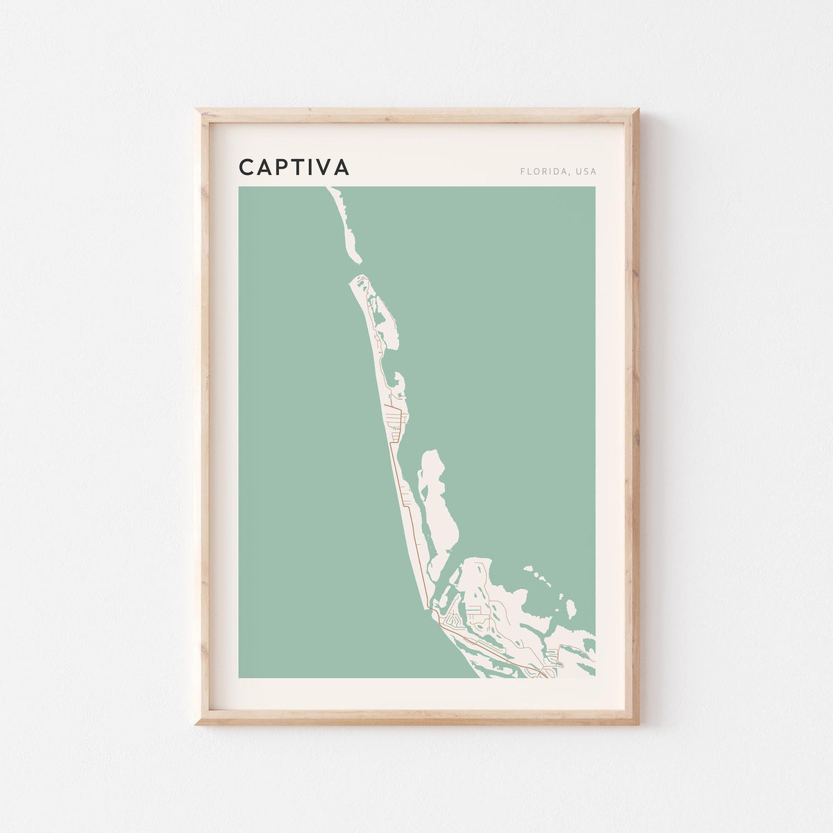 captiva, florida map poster - image 1