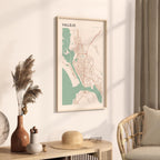 vallejo, california map poster - image 2