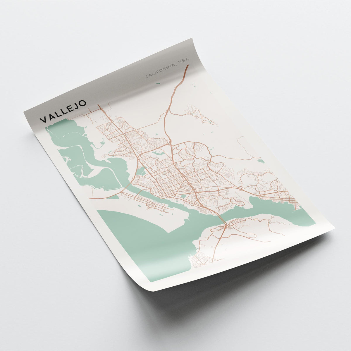 vallejo, california map poster - image 4