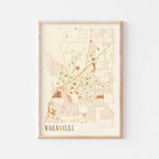 vacaville, california map poster - image 1