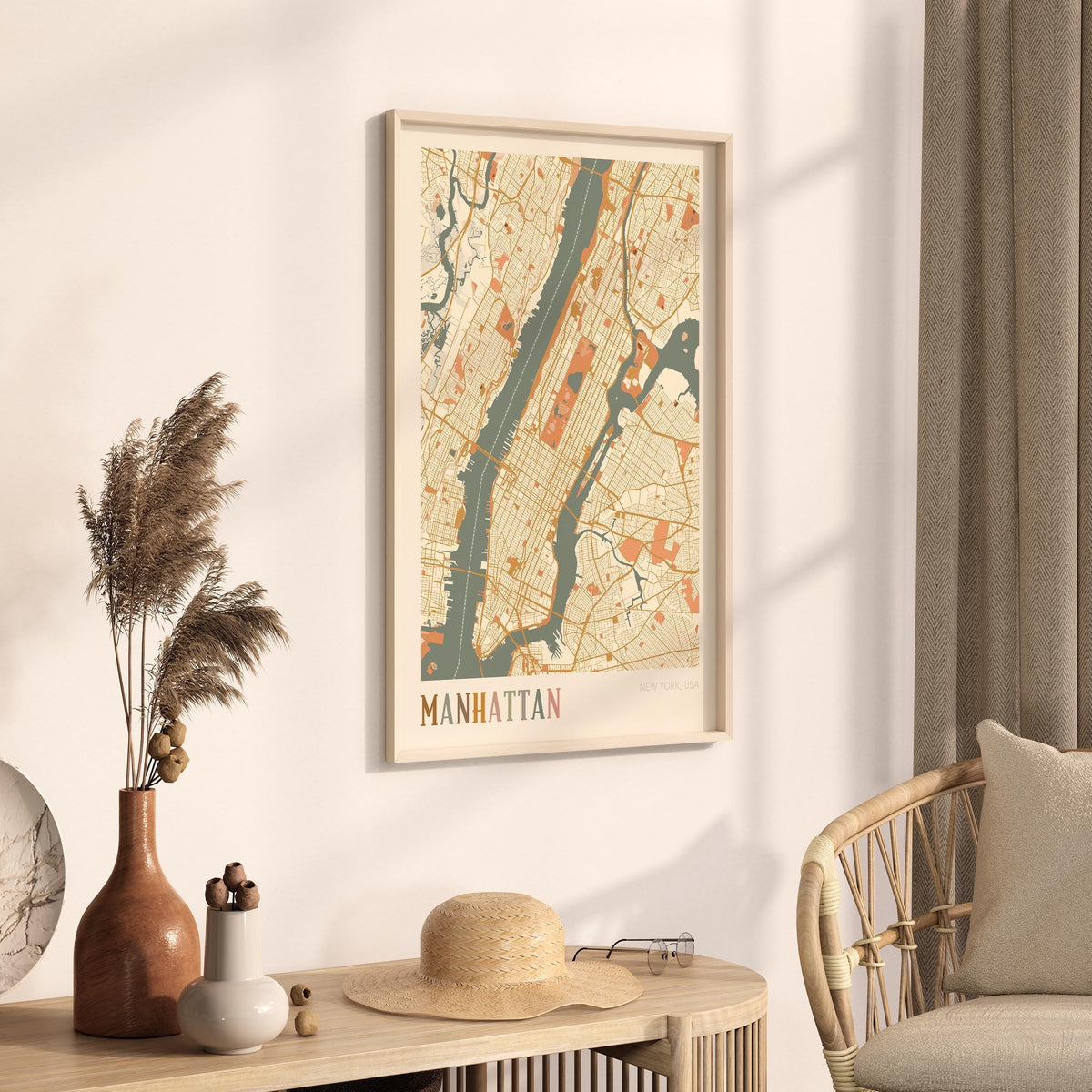 manhattan, new york map poster - image 2