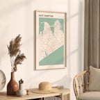 east hampton, new york map poster - image 2