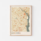 alexandria, virginia map poster - image 1