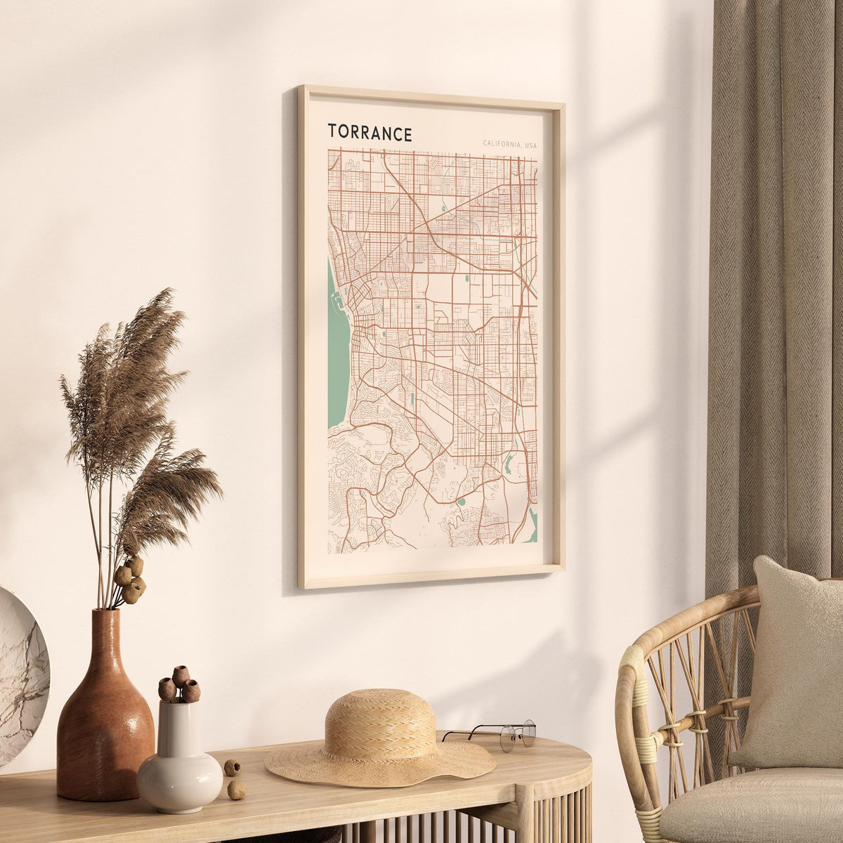 torrance, california map poster - image 2