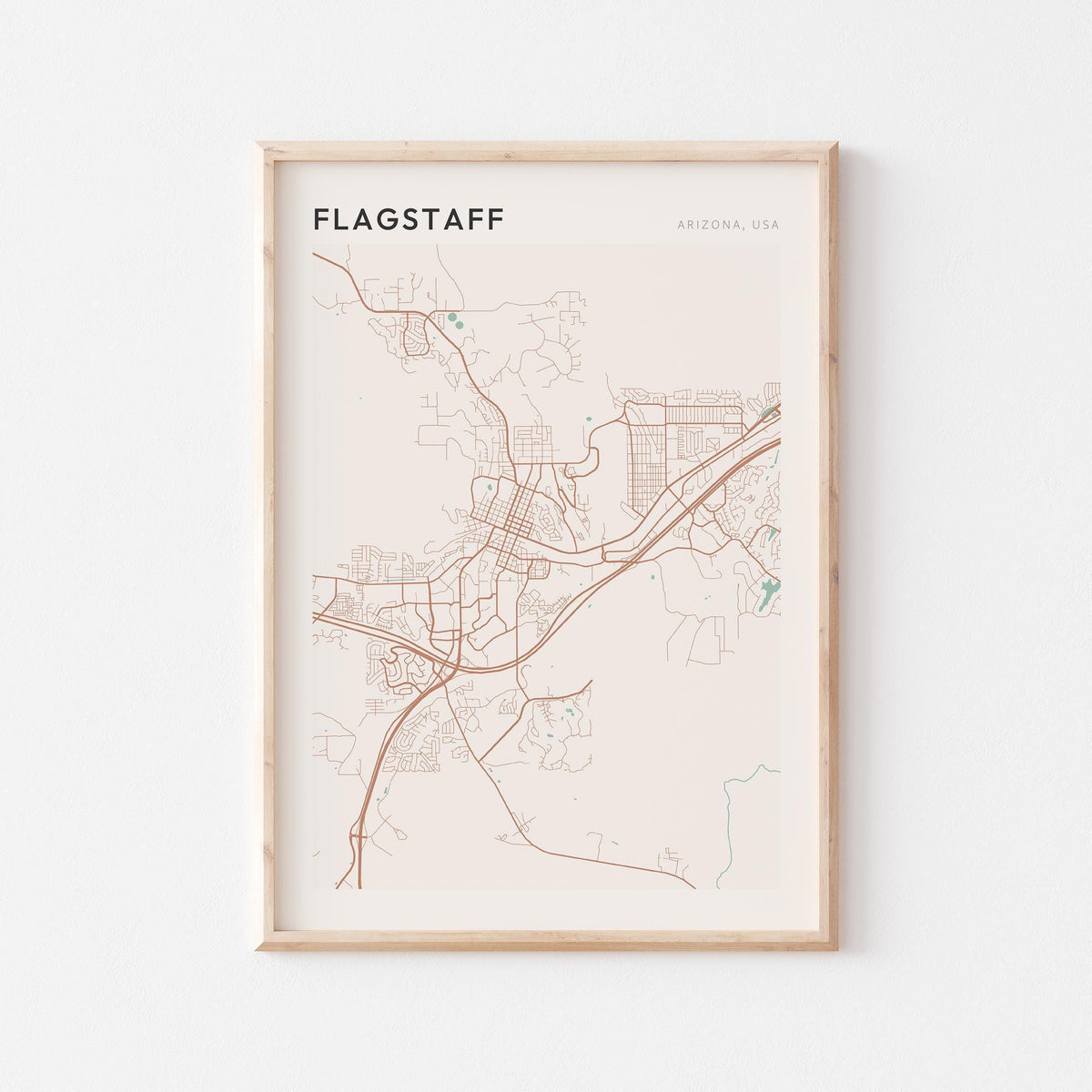flagstaff, arizona map poster - image 1