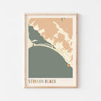stinson beach, california map poster - image 1