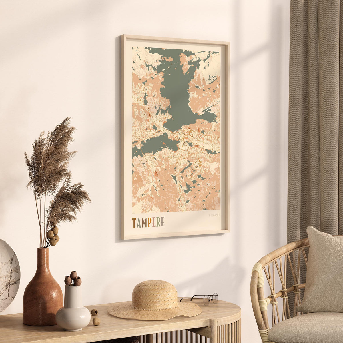 tampere finland map poster - image 2