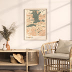 tampere finland map poster - image 3