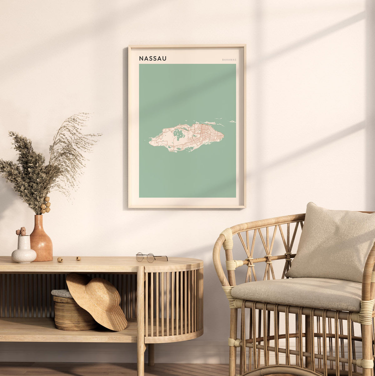 nassau, bahamas map poster - image 3