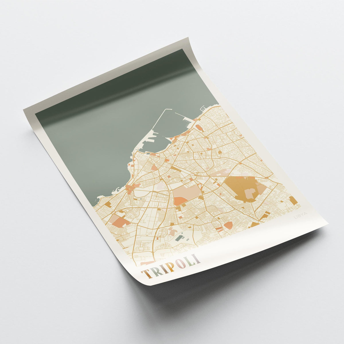 tripoli, libya map poster - image 4