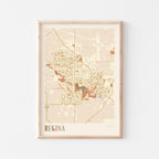 regina, saskatchewan map poster - image 1
