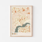 widnes, united kingdom map poster - image 1