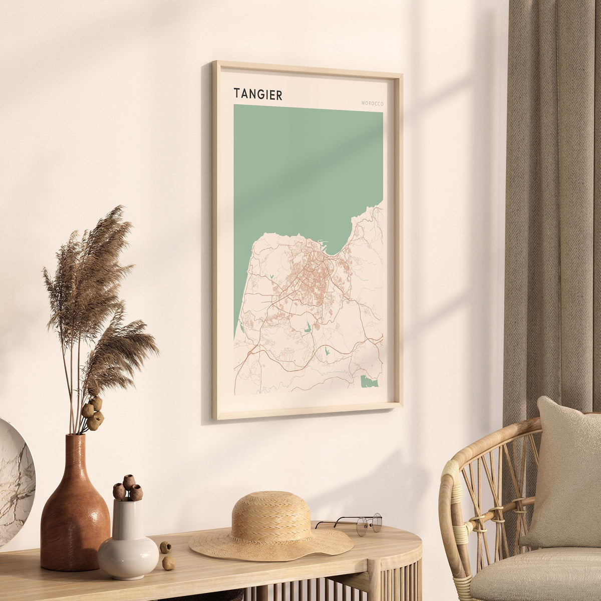 tangier, morocco map poster - image 2