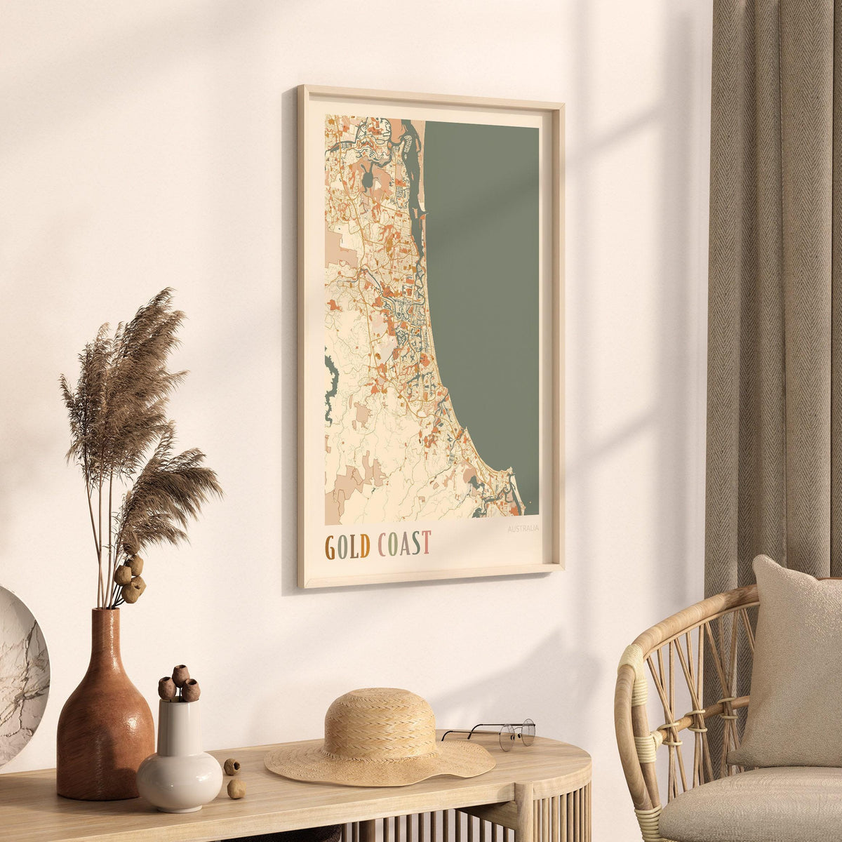 gold coast, australia map poster - image 2