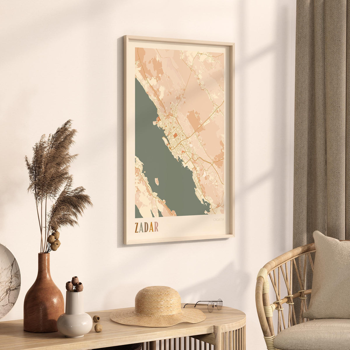 zadar croatia map poster - image 2